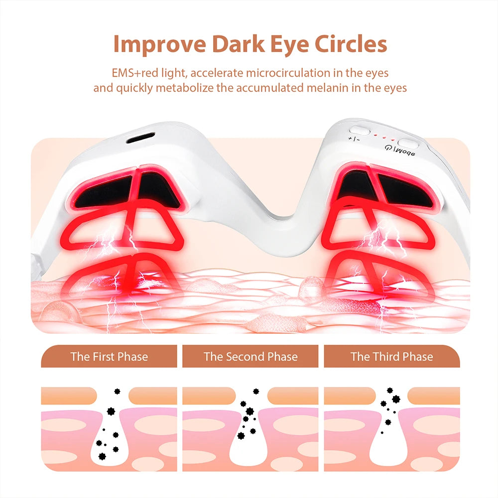 Masseur Oculaire 3D EMS | Anti-Cernes, Anti-Rides & Fatigue Oculaire