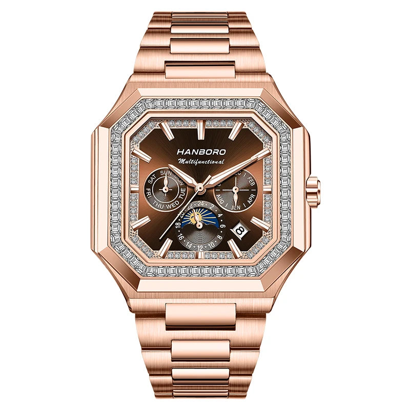 Montre automatique carrée HANBORO – CLEVI Paris