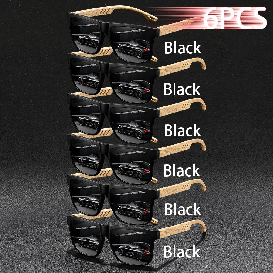 Lot 6 Lunettes de Soleil Carrées Unisexe Classiques SF70 – CLEVI Paris