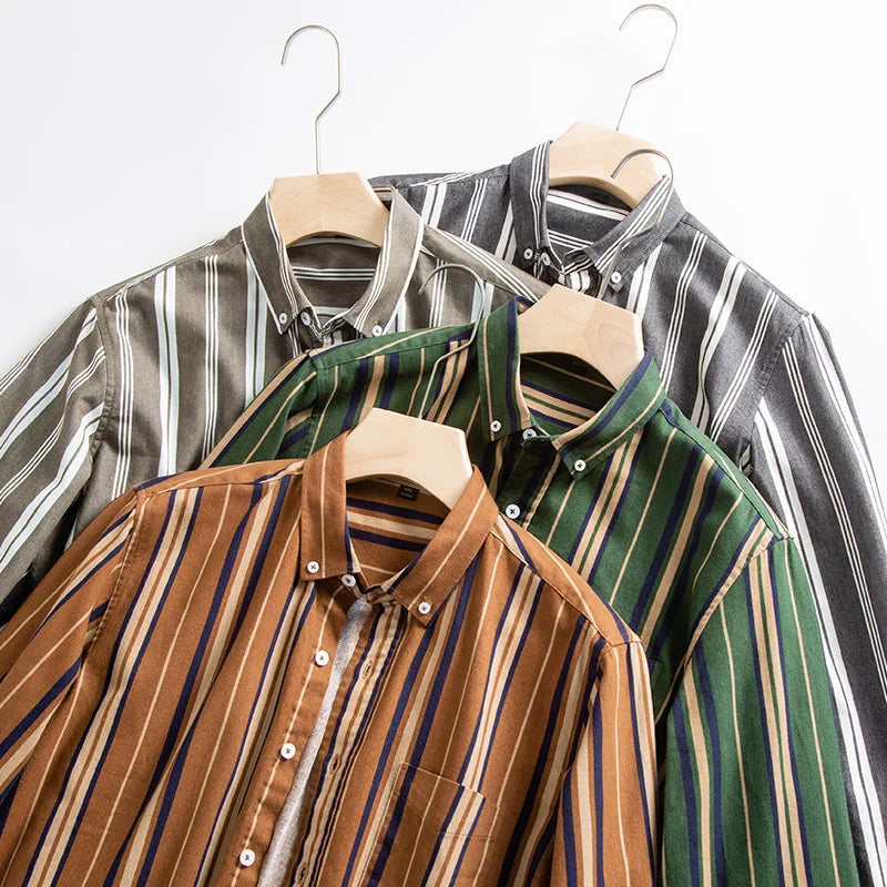 Chemise Oxford Homme Casual Manches Longues – CLEVI Paris