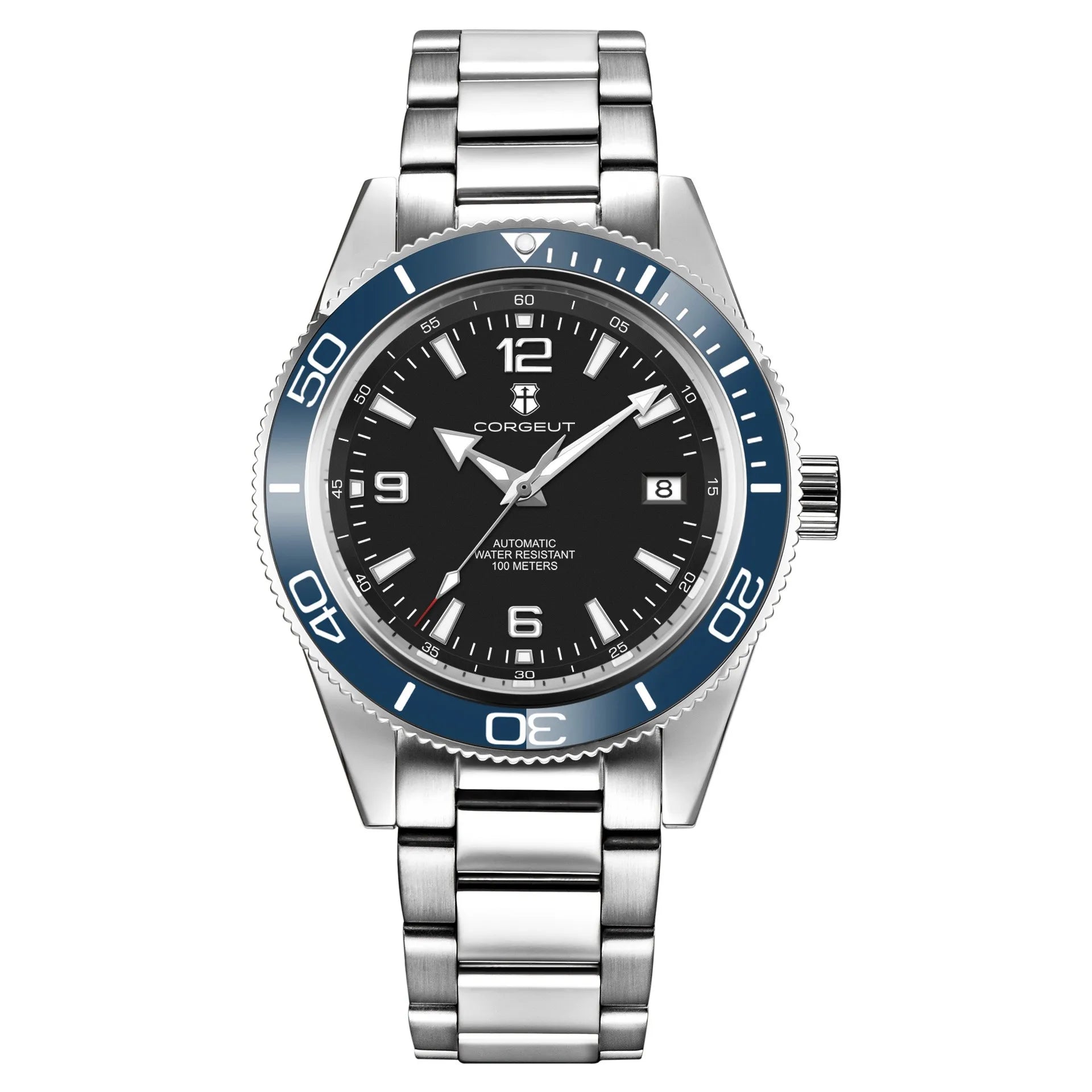 Montre Automatique Homme Corgeut 41mm Saphir Lunette Céramique 200m – CLEVI Paris