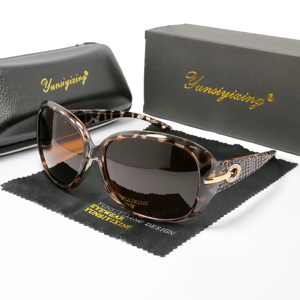 Lunettes de Soleil Papillon Polarisées UV400 Grande Monture Femme Vintage – CLEVI Paris