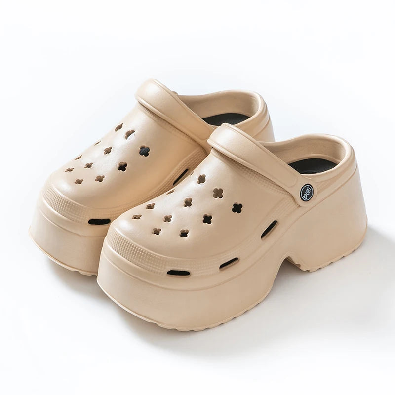 Sabots Compensés Femme EVA | Talon 5–8 cm, Antidérapants, Été – CLEVI Paris