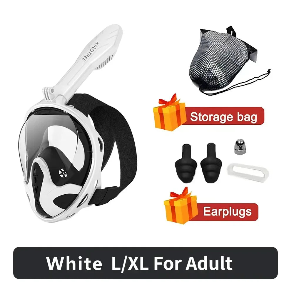 Masque de Plongée Intégral Anti-buée XIAOTREE – Snorkeling Adultes & Enfants – CLEVI Paris