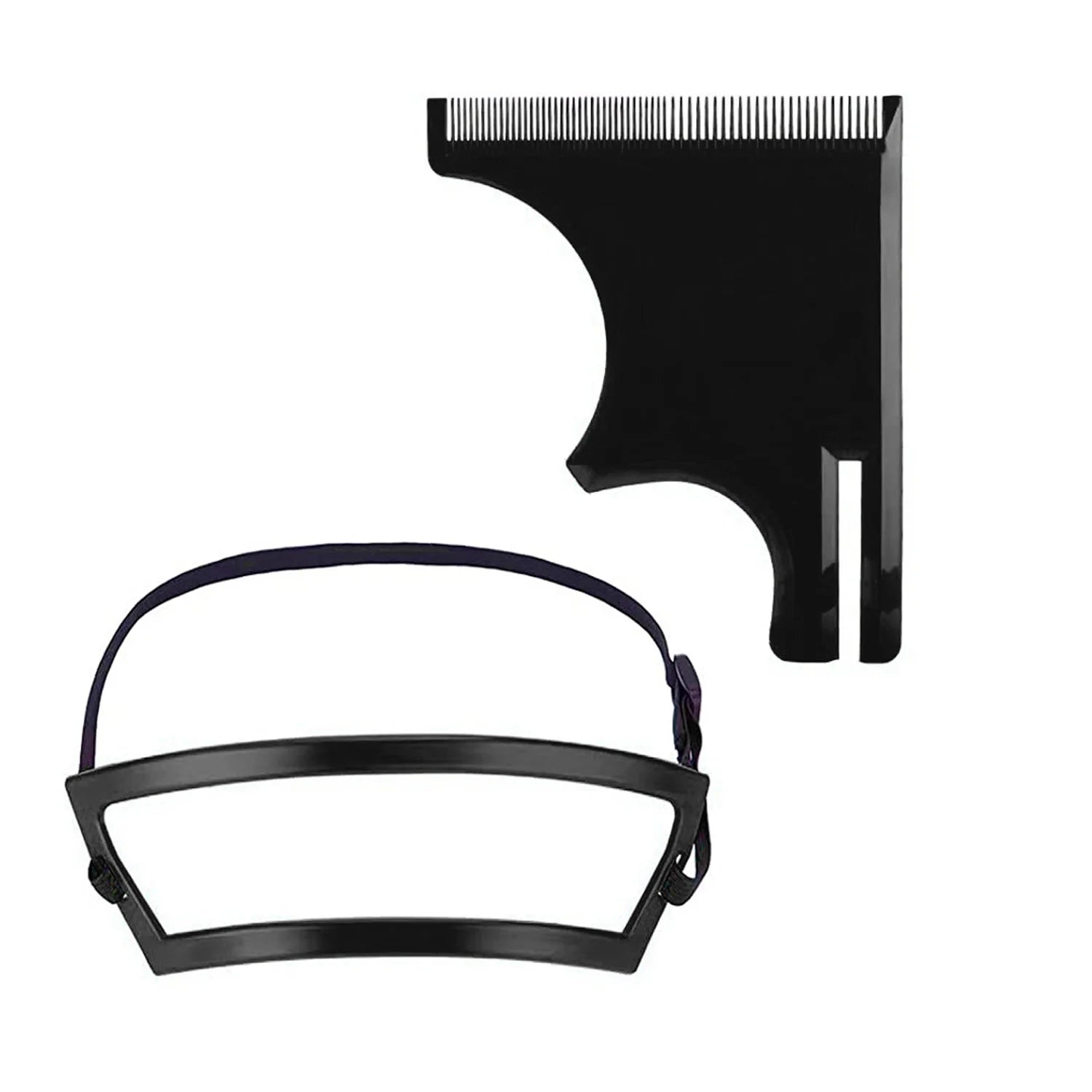 Gabarit Rasage Barbe & Coiffure en Plastique | Kit Taille-Barbe & Contour Nuque – CLEVI Paris