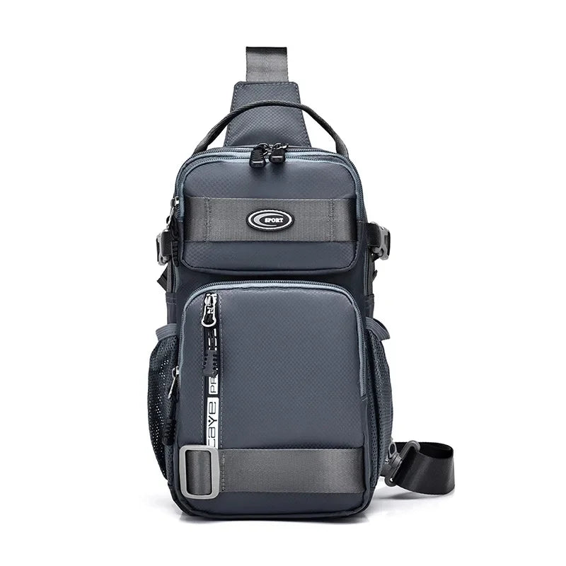Sac Bandoulière Unisexe Nylon – Sac Poitrine Multicompartiments, Voyage & Quotidien – CLEVI Paris