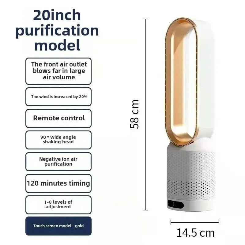 Ventilateur tour sur pied avec télécommande – CLEVI Paris