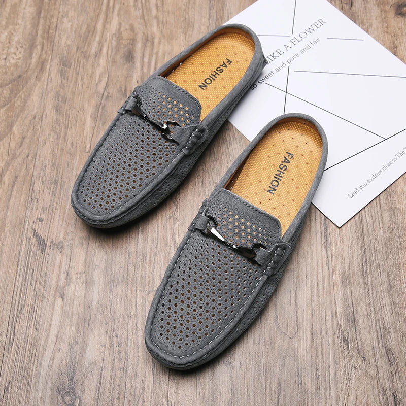Mocassins Homme Cuir Suédé – Légers, Respirants & Confortables, Style Casual Été – CLEVI Paris