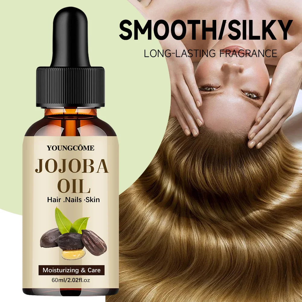 Huile de Jojoba Bio YOUNGCOME | Pressée à Froid & Pure | Cheveux, Visage, Peau & Ongles | Certifiée CPNP – CLEVI Paris