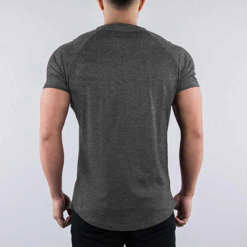 T-Shirt Sport Homme – Coton Respirant, Coupe Slim, Manches Courtes