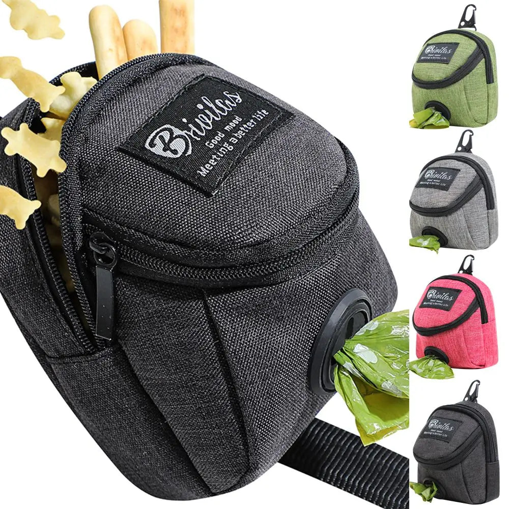 Pochette de Dressage Chien Multifonction — Distributeur de Sacs, Portable, 4 Coloris | CLEVI Paris