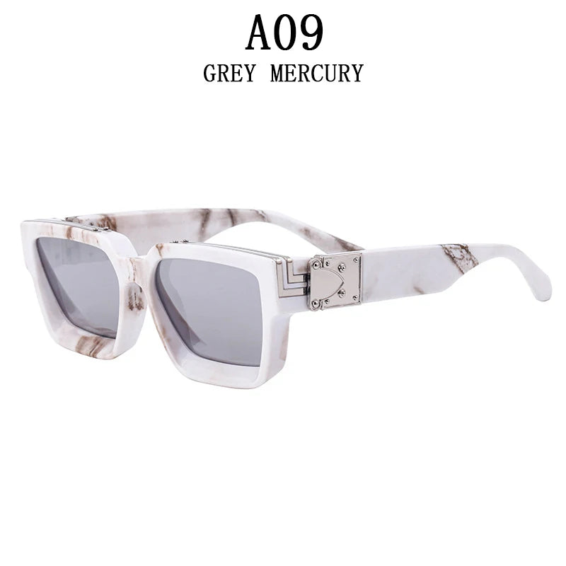 Lunettes de Soleil Carrées Vintage UV400 Unisexe – CLEVI Paris