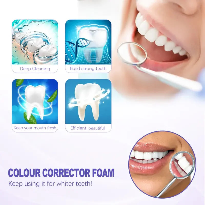 Dentifrice Mousse Blanchissant V99 | Blanchiment Naturel & Anti-Taches | Soin Gencives – CLEVI Paris