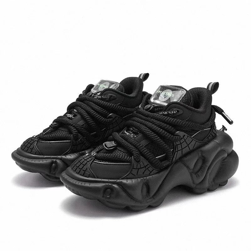 Sneakers Running Homme Rehaussantes Noires Semelle EVA EU 37-45 – CLEVI Paris