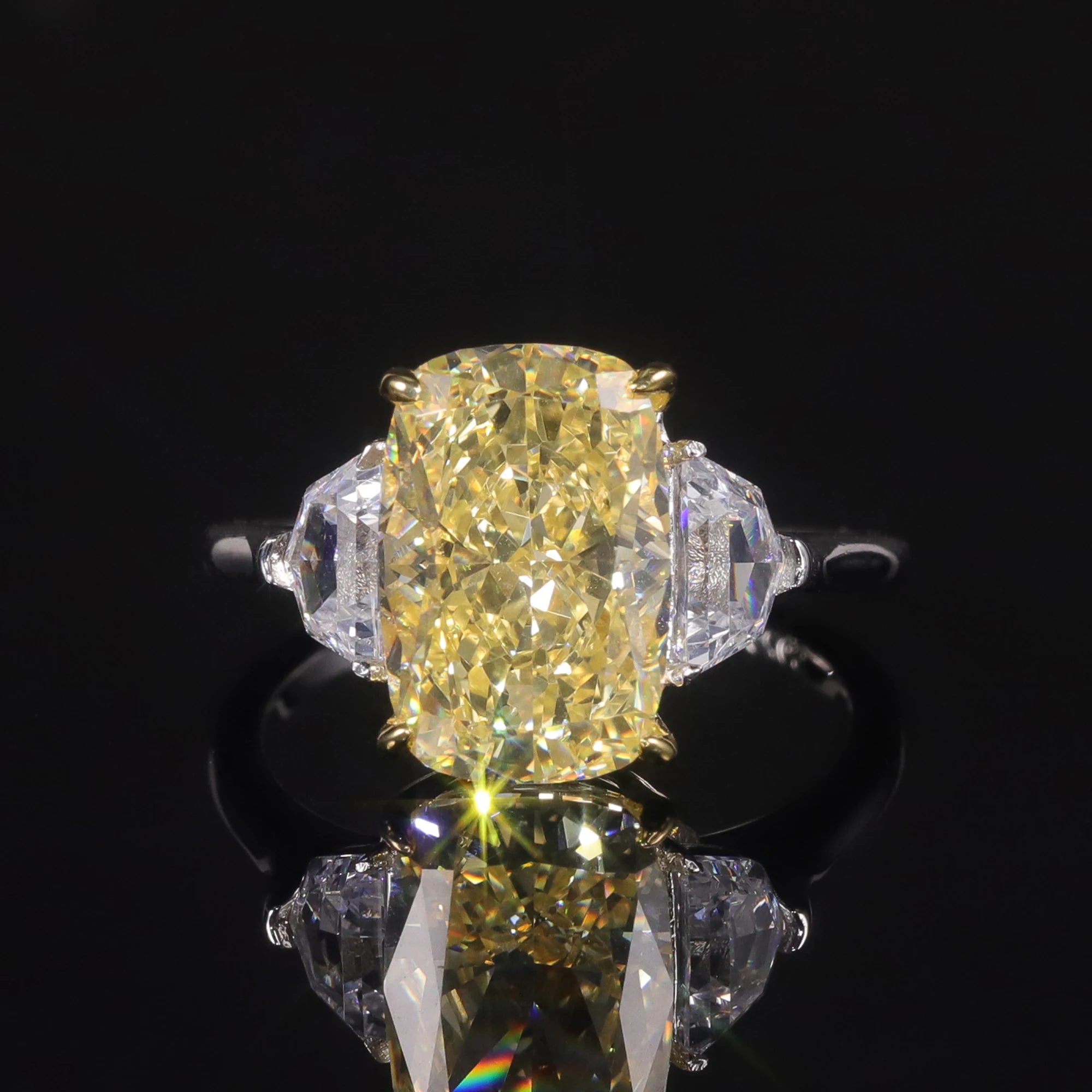 Bague Trois Pierres Argent 925 | Zircon Diamant – CLEVI Paris