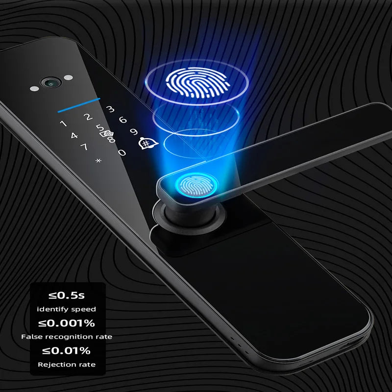 Serrure Connectée XSDTS F8 Judas HD Caméra Intercom WiFi Tuya – CLEVI Paris