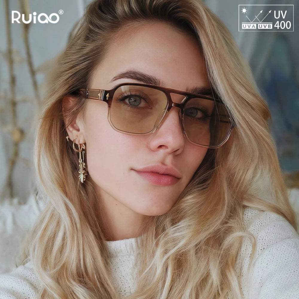 Lunettes de Soleil Rétro 2026 Monture Transparente UV400 – CLEVI Paris
