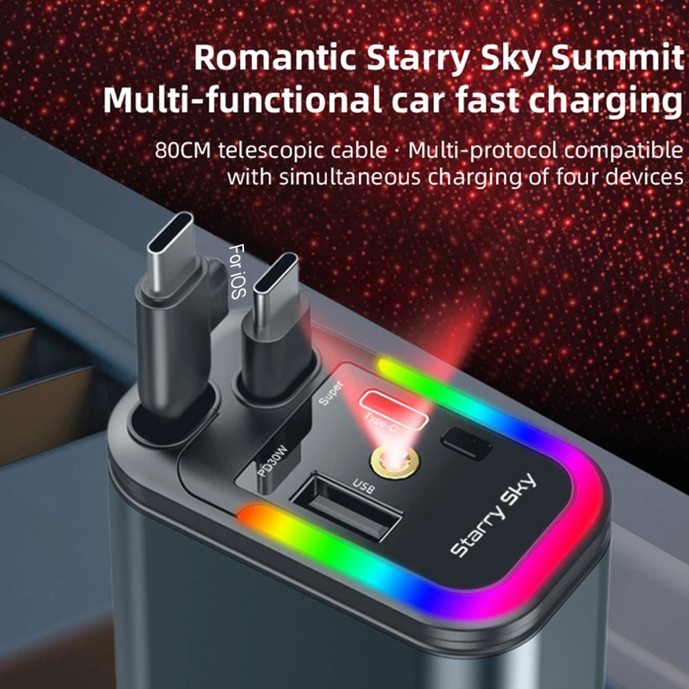 Émetteur FM Voiture 180W – Charge Rapide PD QC3.0 Bluetooth 5.3 Mains Libres Lecteur USB/TF Affichage Tension – CLEVI Paris