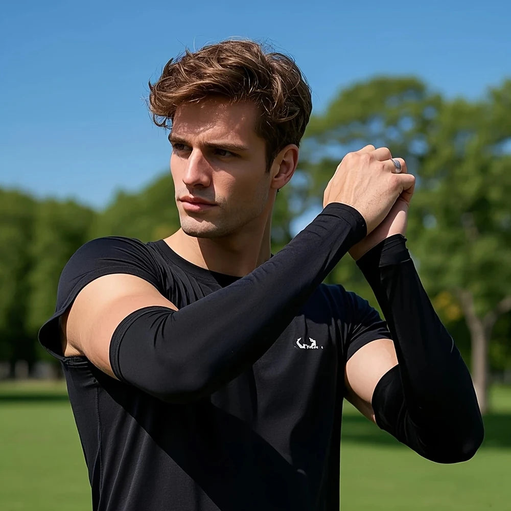 Manchettes Solaires Anti-UV Soie Glacée Unisexe Outdoor Cyclisme Conduite Pêche – CLEVI Paris