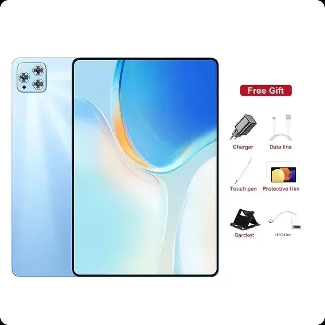 Tablette 11" Android 15 – Snapdragon 8 Gen3, 12-16Go RAM, 256Go-1To, Batterie 20000mAh, Dual SIM – CLEVI Paris