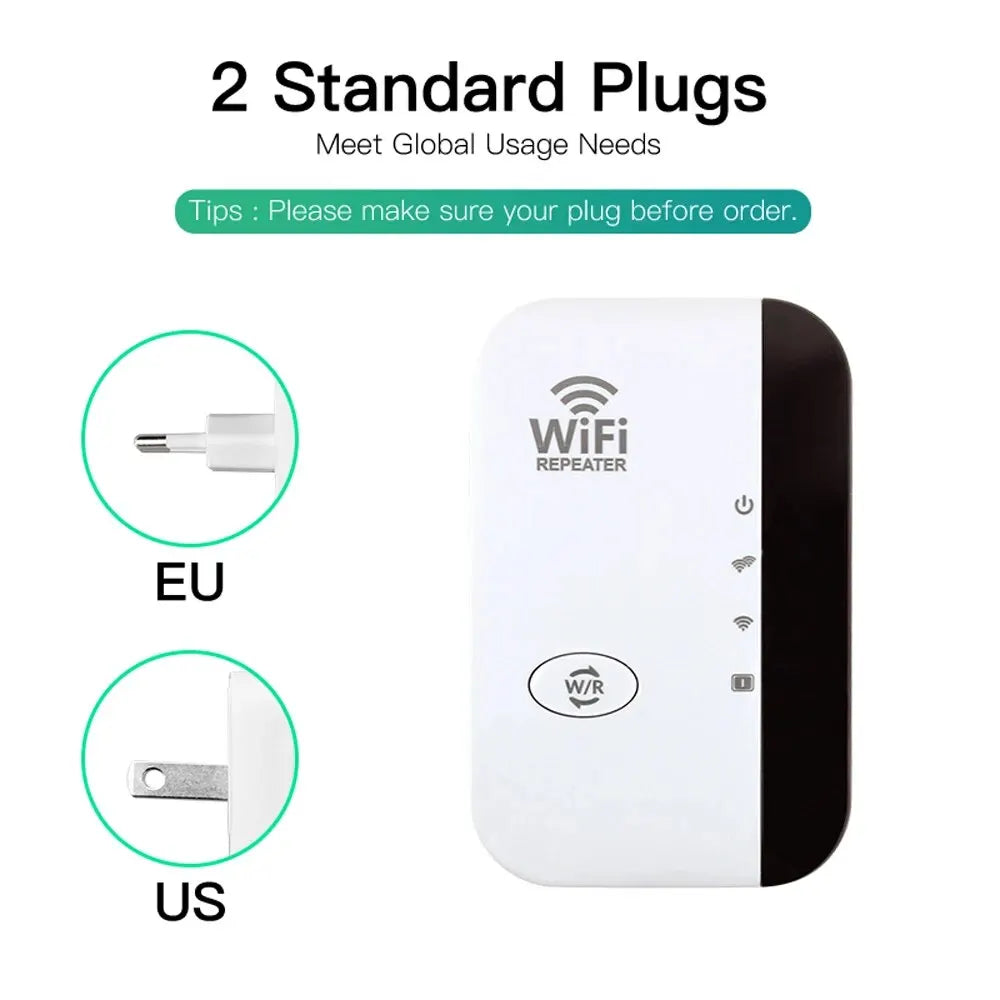 Répéteur WiFi 300 Mbps FENVI – Amplificateur Signal, Mode AP, WPS, Prise EU/US