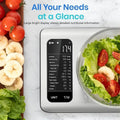 Balance de Cuisine Numérique Connectée | Inox 304, Précision 0,1 g, Suivi Nutritionnel – CLEVI Paris