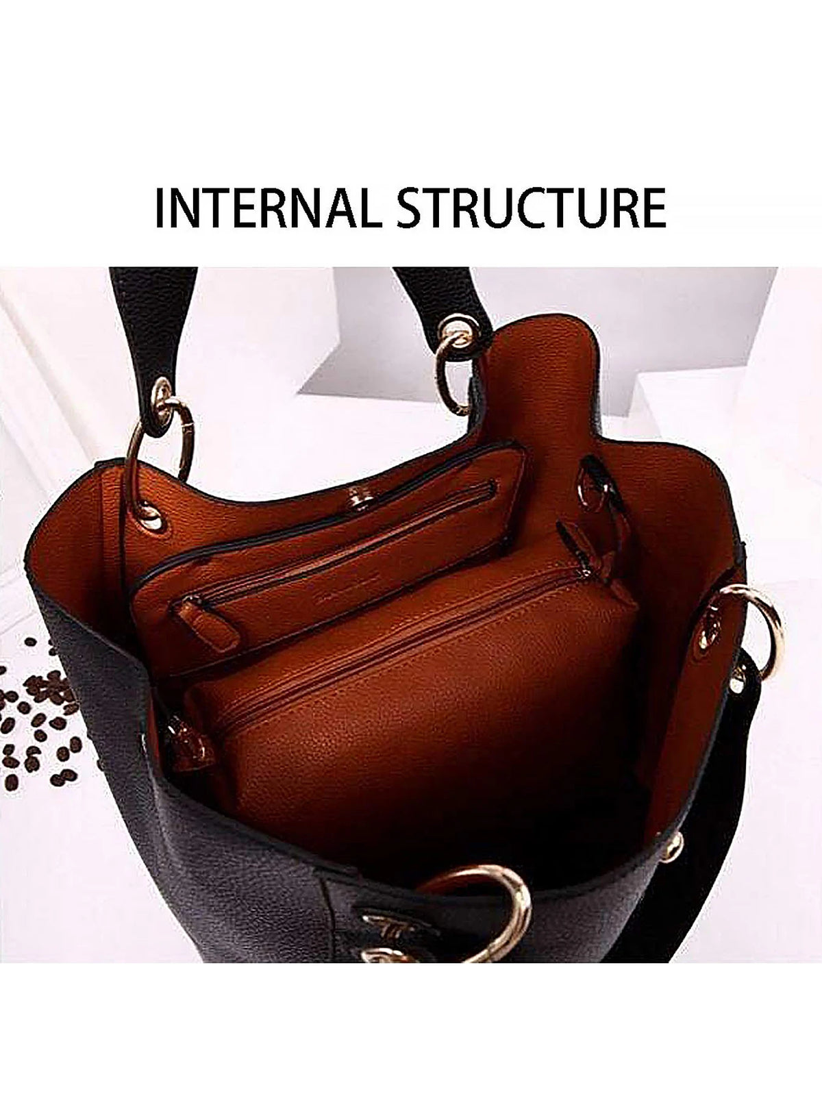 Sac Cabas Femme Polyester Imperméable Carré – CLEVI Paris