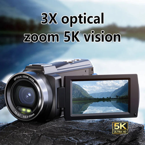 Caméra Numérique Double Objectif 1080P – Autofocus, Zoom 16x, Écran Tactile, Voyage