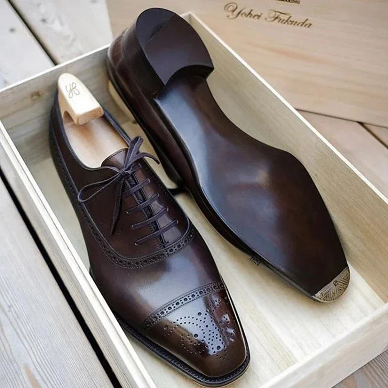 Chaussures Oxford Homme Élégantes – Lacets, Semelle Caoutchouc – CLEVI Paris