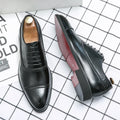 Richelieu Brogue Homme Semelle Rouge Rétro Sculpté Lacets | Business Mariage EU 38-48