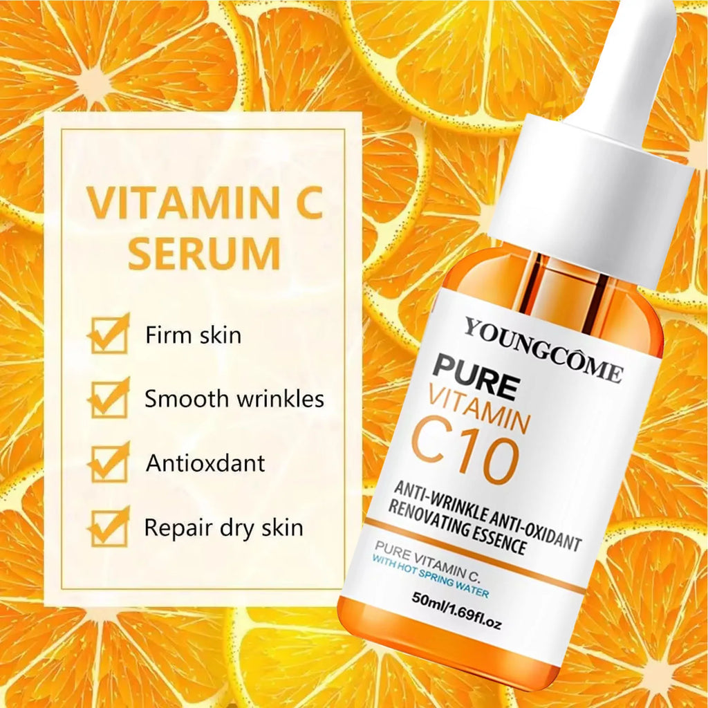 Sérum Éclat Vitamine C & Acide Hyaluronique YOUNGCOME – Anti-Taches & Anti-Âge – CLEVI Paris