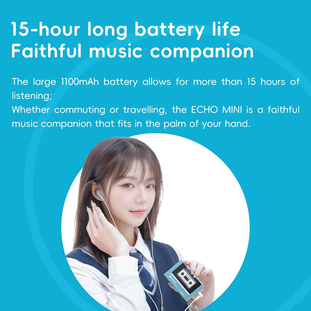 FiiO Echo Mini Lecteur MP3 HiFi Bluetooth 15h Sortie 3,5mm & 4,4mm Équilibrée – CLEVI Paris