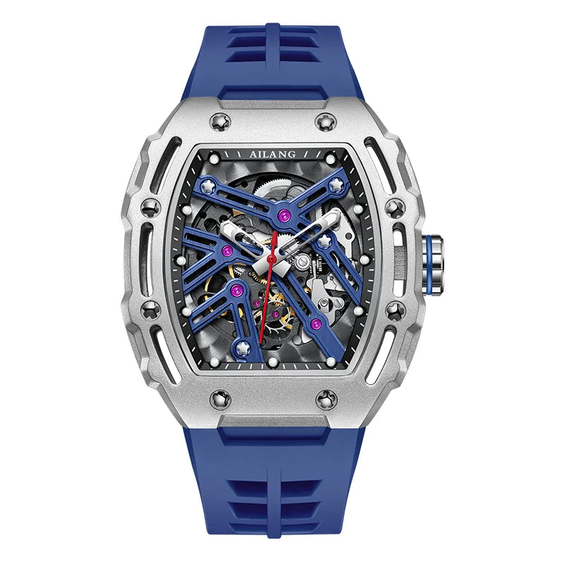 Montre Mécanique Homme Daniel Gorman AL8098 – Squelette Tourbillon, Saphir & Étanche 50m