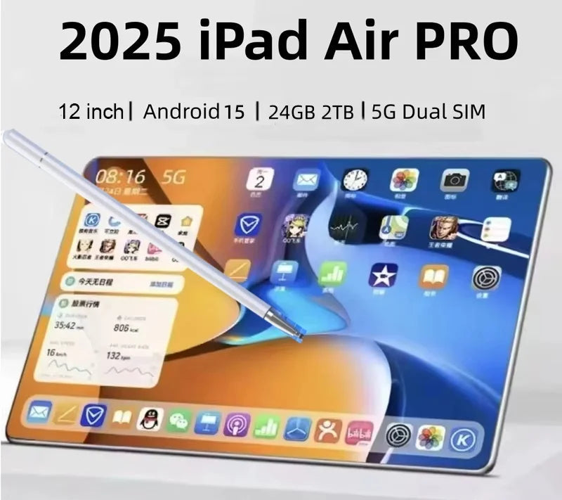 Tablette Android 12" Snapdragon 870 20000mAh 5G 120Hz Clavier Stylet – CLEVI Paris
