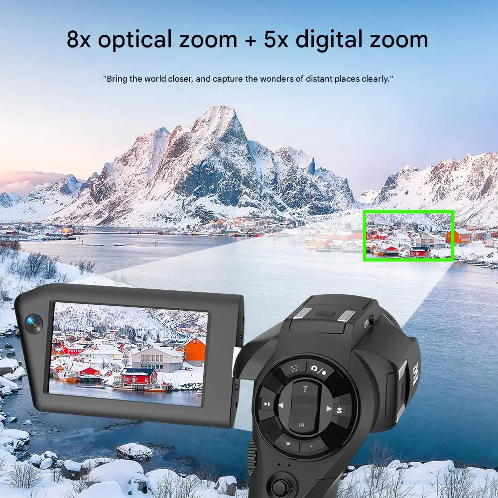 Caméscope VAYIKE SX1 8K Double Écran Zoom 16x WiFi Time-Lapse Vlog YouTube – CLEVI Paris