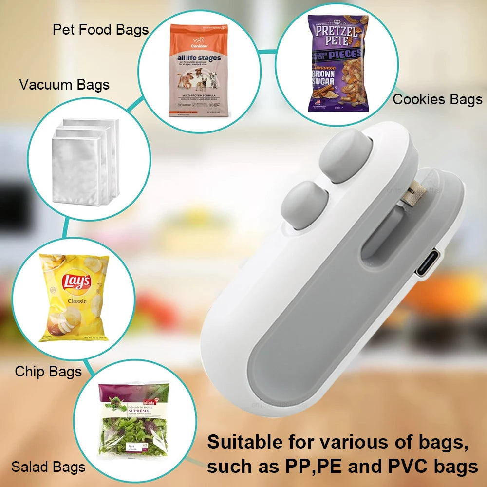 Mini Scelleuse Thermique 2-en-1 Soudeuse & Coupe-Sachet — CLEVI Paris