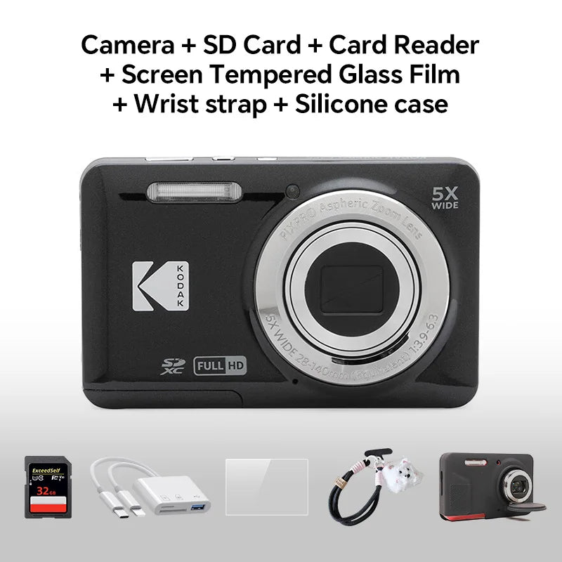 Kodak PIXPRO FZ55 Appareil Photo Compact 16MP Zoom 5x Grand Angle 28mm | Vidéo 1080p