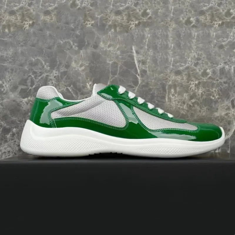 Sneakers Basses en Cuir et Maille Mixte – CLEVI Paris