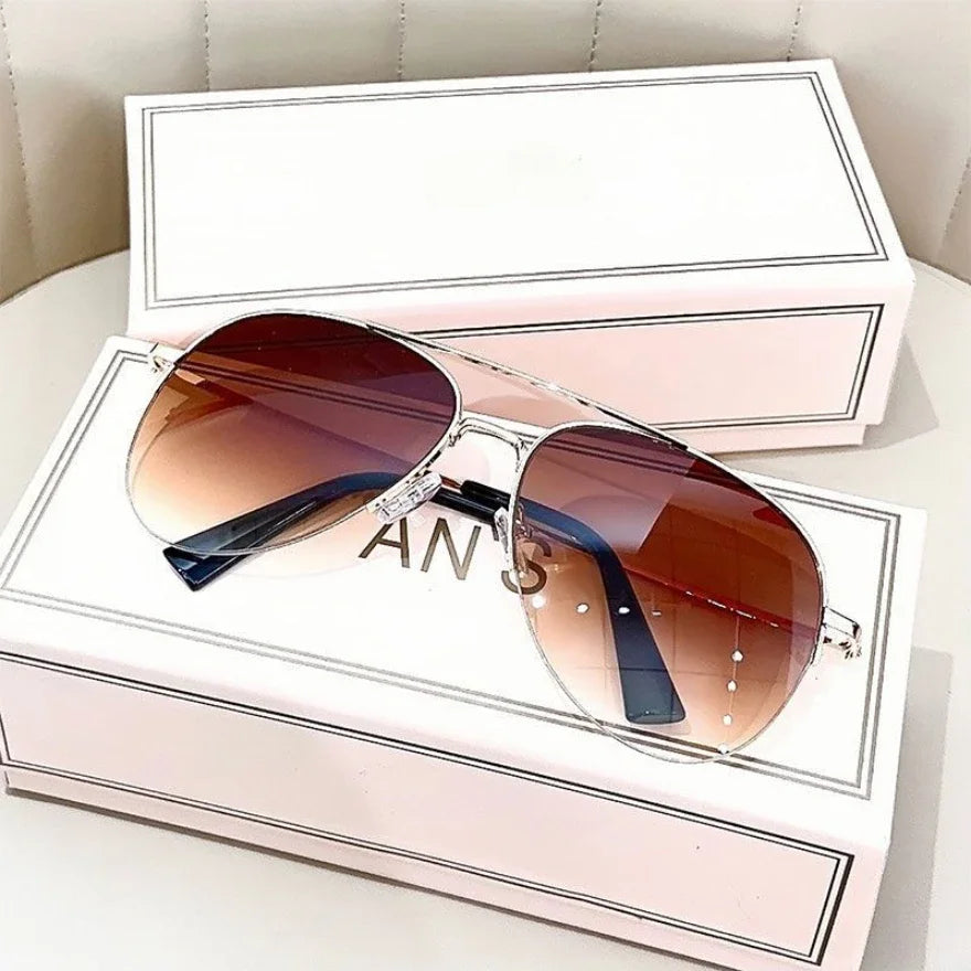 Lunettes de Soleil Pilote Grand Cadre – Verres Dégradés Anti-Reflets UV400 Monture Alliage 5 Coloris – CLEVI Paris