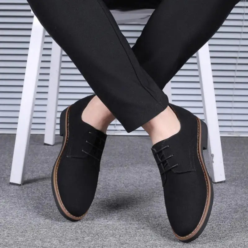Chaussures Oxford Homme Daim | Lacets Casual Sport Respirantes