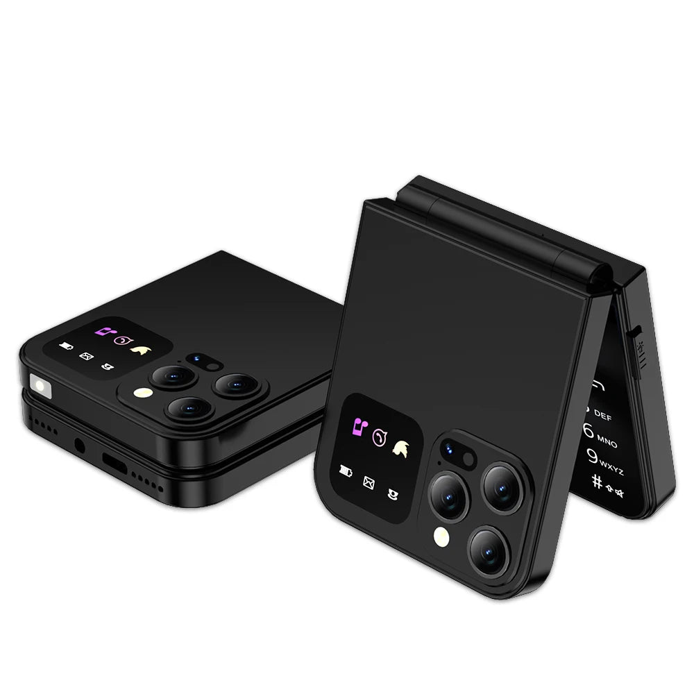 Téléphone Clapet SERVO A50 PRO – 2,4", Dual SIM 2G, Bluetooth, Enregistrement Appels, Type-C – CLEVI Paris