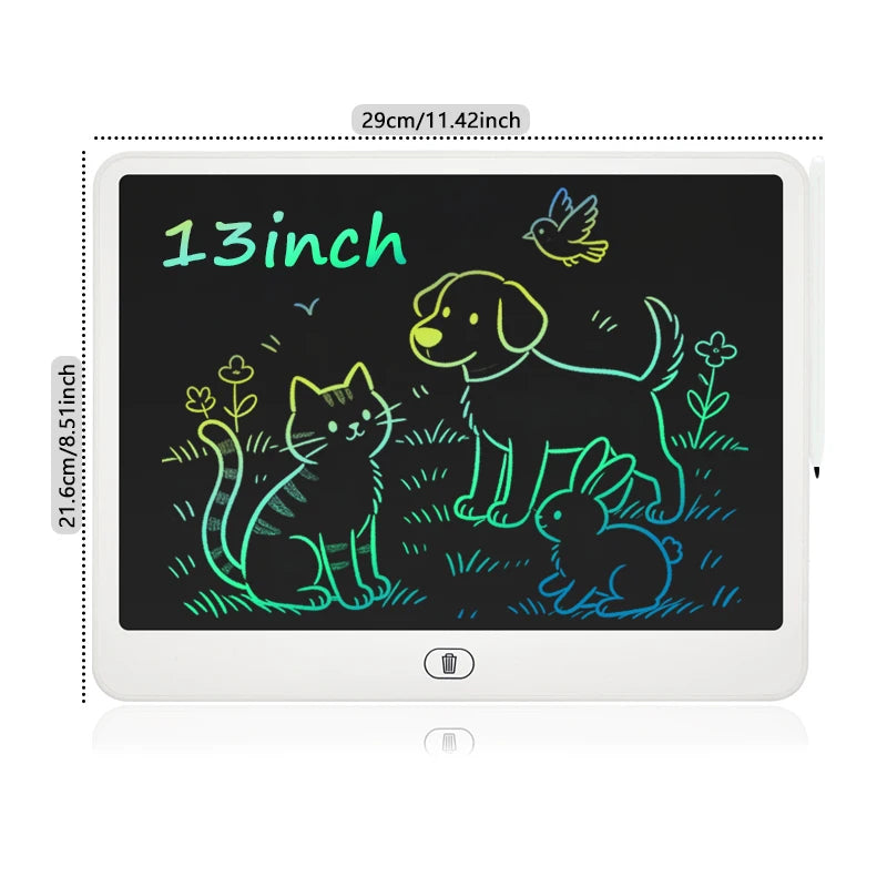Tablette LCD Dessin Enfant – Ardoise Numérique Portable 8"/11"/13"/16" – Jouet Éducatif
