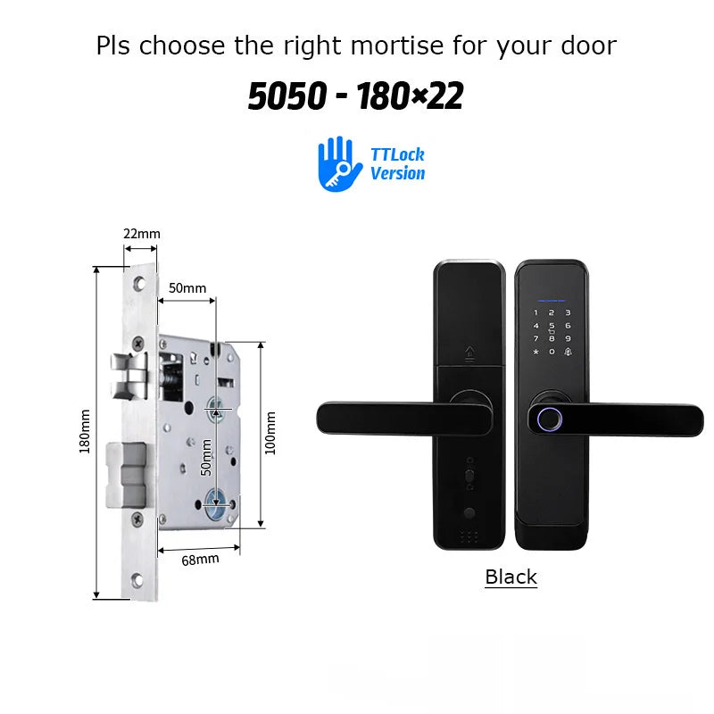 Serrure Connectée Intelligente WiFi Empreinte Digitale Sonnette Vidéo IP66 – CLEVI Paris