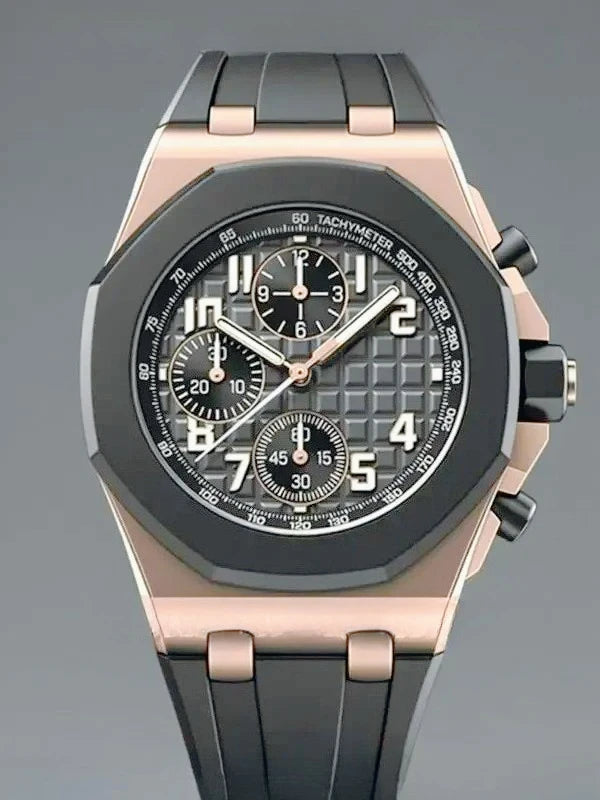 Montre Homme Quartz G4G Bracelet Acier Inox 42mm Lumineux Calendrier Complet 3 ATM 17 Coloris – CLEVI Paris