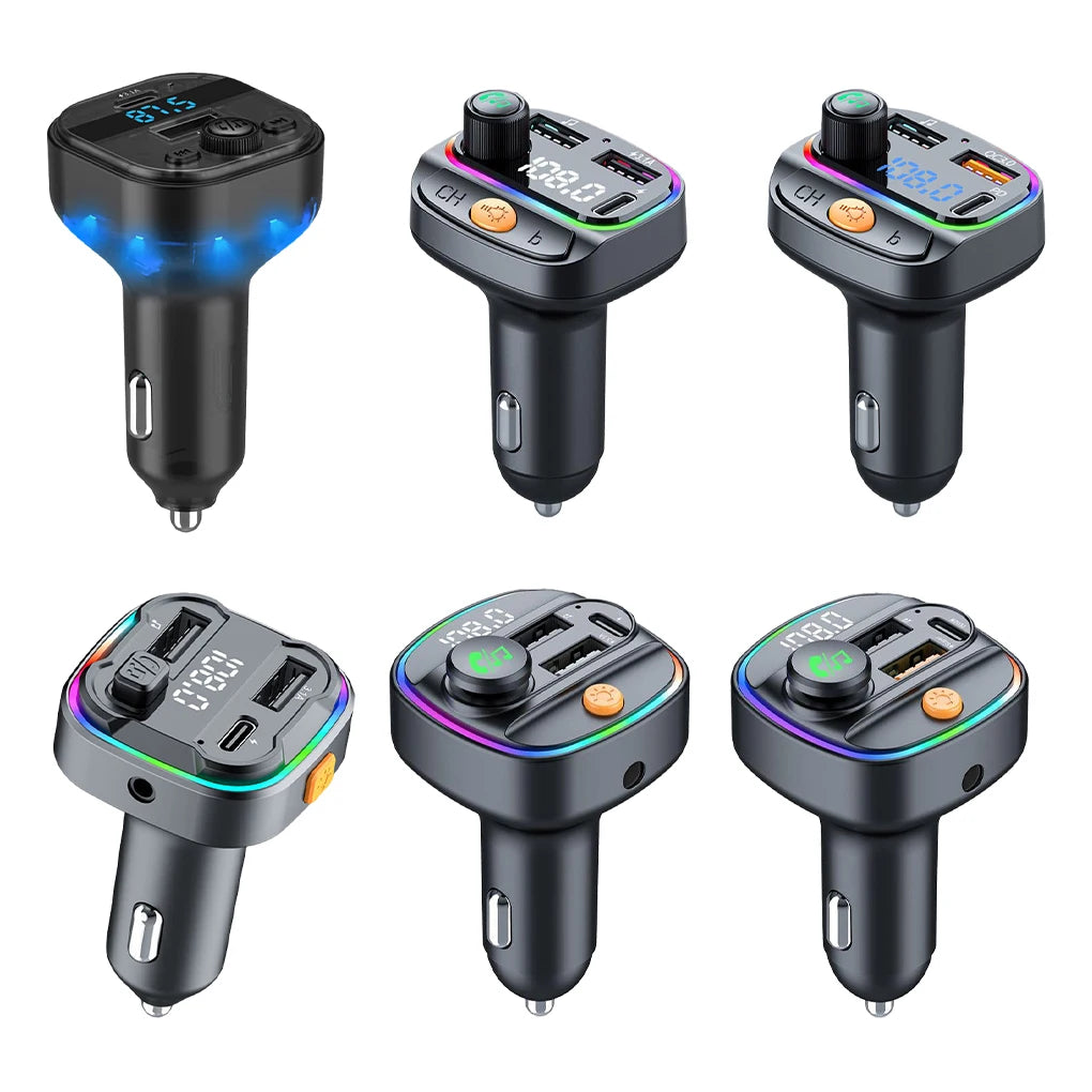 Émetteur FM Bluetooth Voiture – Lecteur MP3 Mains Libres Écran LCD Chargeur USB 12-24V – CLEVI Paris