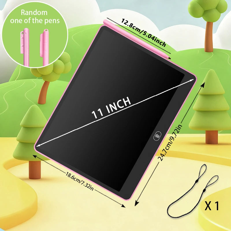 Ardoise LCD Enfant RSP Tablette Dessin Éducative 11/13/16 Pouces 3-8 Ans – CLEVI Paris