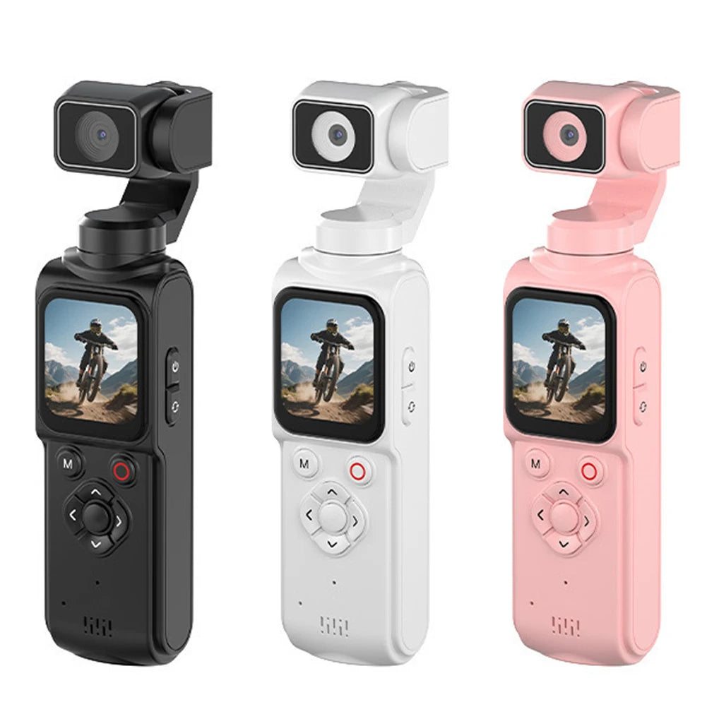 Caméra d'Action 4K WiFi 64 MP – Rotation 330° Écran Tactile Suivi Facial 180 Min Vlog Sport Webcam – CLEVI Paris