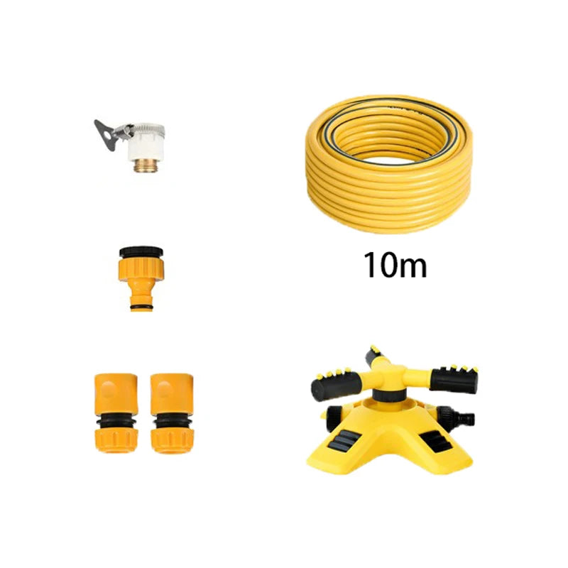 Arroseur Rotatif 360° Automatique – Tuyau Jardin 10m / 20m avec Buse Spray