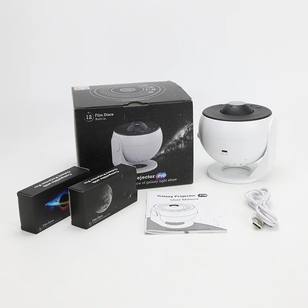 Projecteur Galaxie PRO 360° – 13 Disques HD, Timer, Déco Chambre & Planétarium