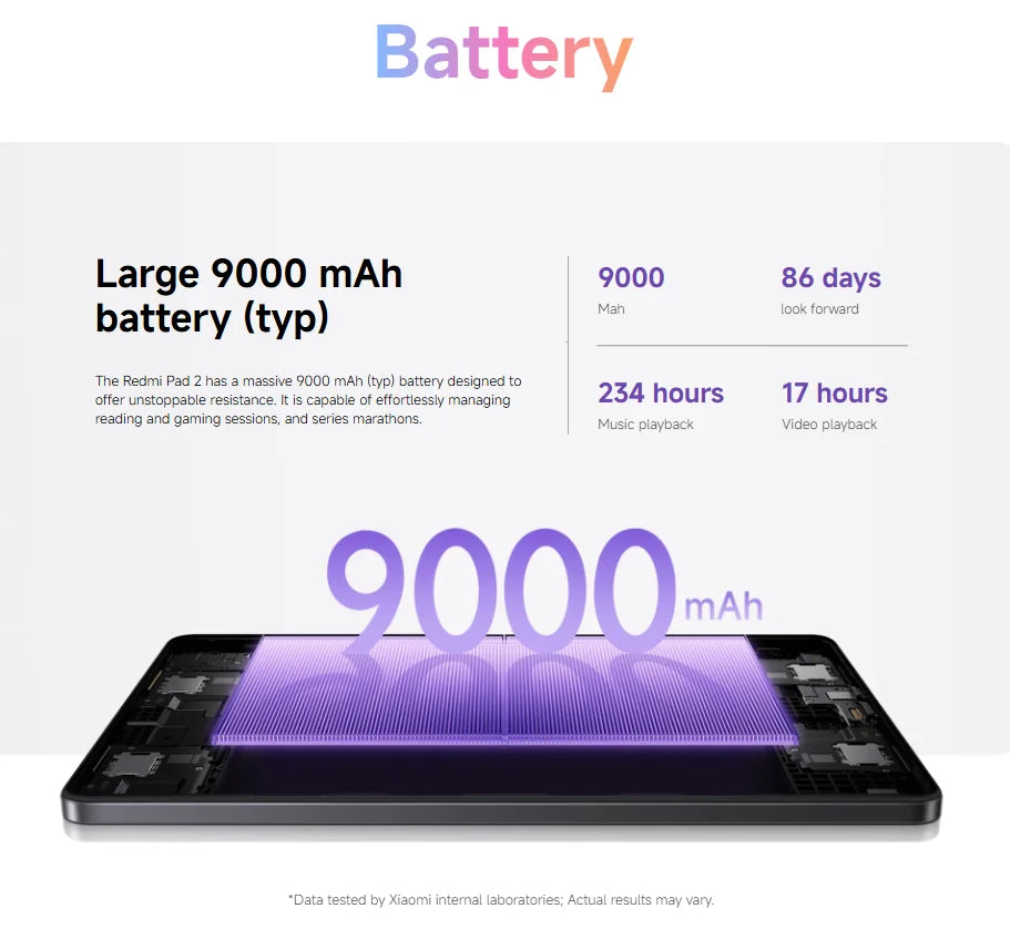 Tablette Xiaomi Redmi Pad 2 Wi-Fi 11 pouces – CLEVI Paris